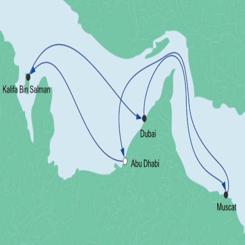 Route AIDA Abu Dhabi