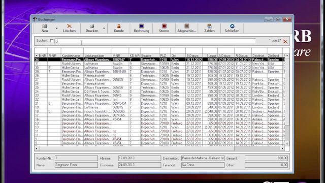 REISEBÜRO-MANAGEMENT-SOFTWARE