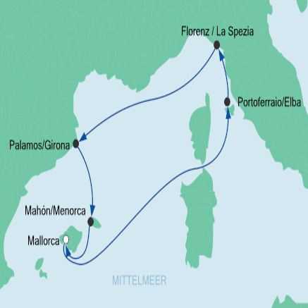 Route Spanien Italien 1