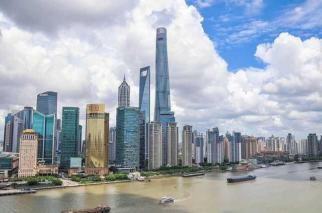 Shanghai mit Huangpu Fluss